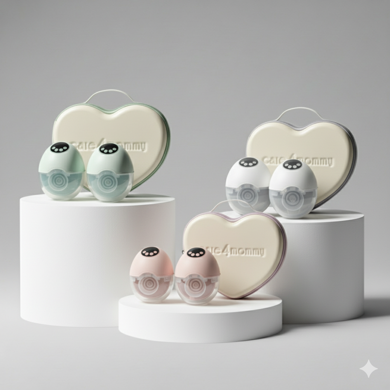 Borstkolf + hartvormige case set